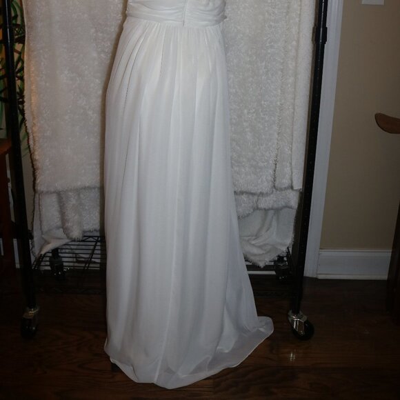 Hailey by Adrianna Papell white formal dress sz 6 - Picture 10 of 14